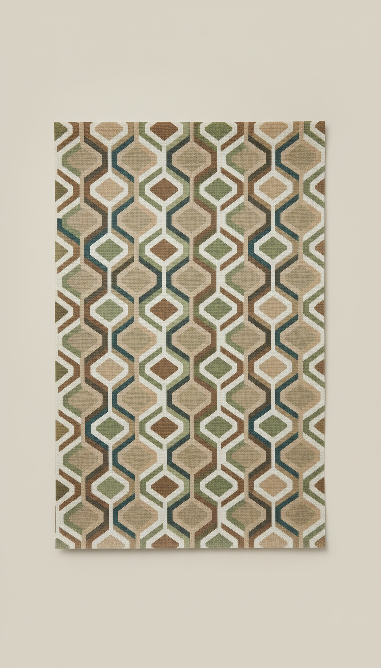 Geometric Pattern Pre-Cut Shelf Liner Sheet